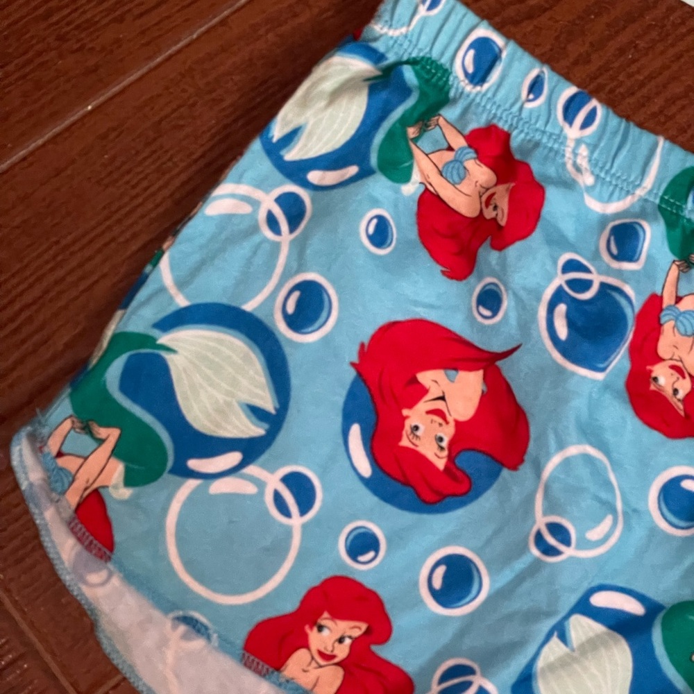 Disney Pinkies Palace Sleepwear shorts elastic cotton size small little mermaid - Picture 6 of 15
